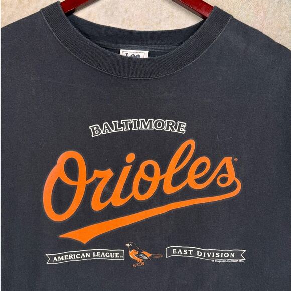 VTG Baltimore Orioles MLB T Shirt Mens Sz L Black 2005 Baseball American League - Picture 5 of 9